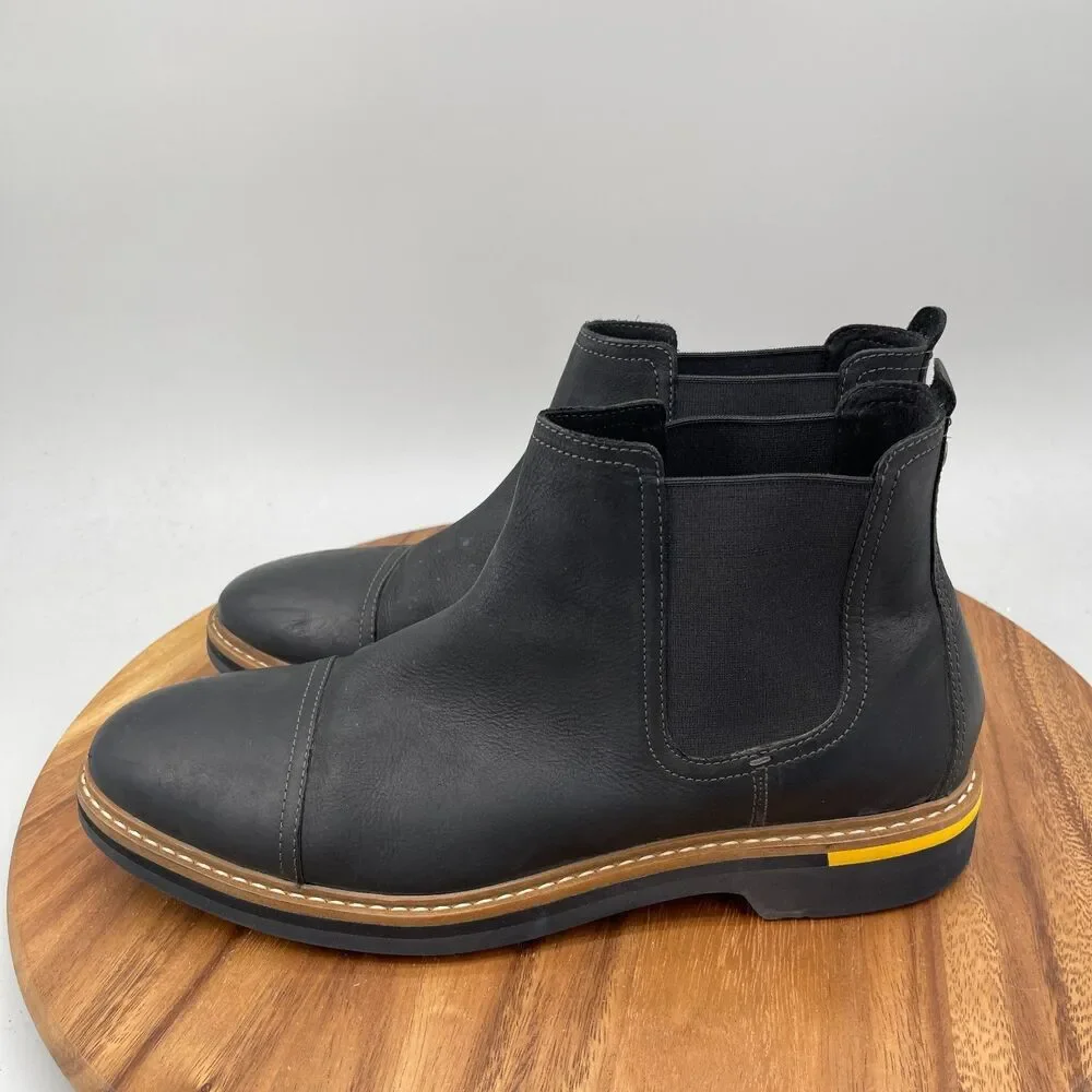 Cole Haan York Grand 360 Boots Mens Size 10 M Black Leather Chelsea Ankle Shoes